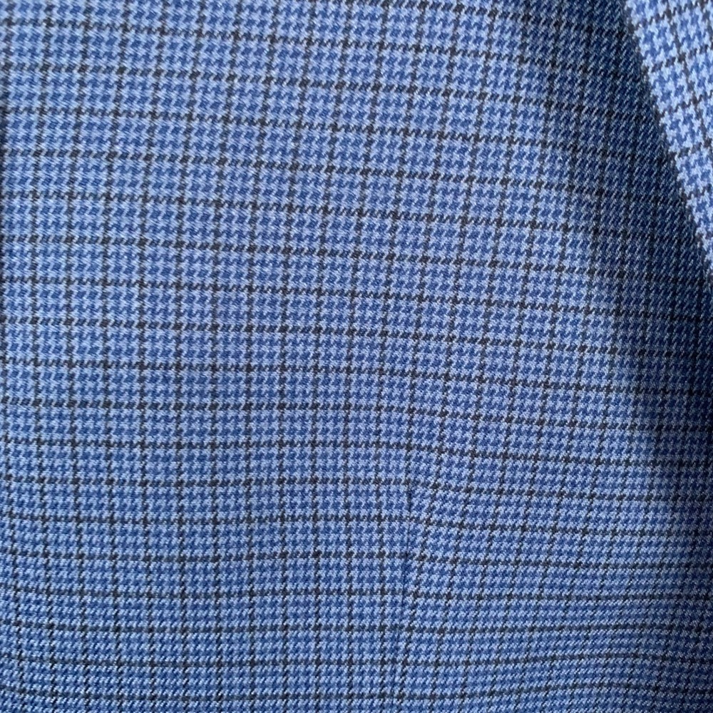 Lauren Ralph Lauren Blue/Black Houndstooth Pattern Polyester Blend Blazer 42R - Picture 5 of 11